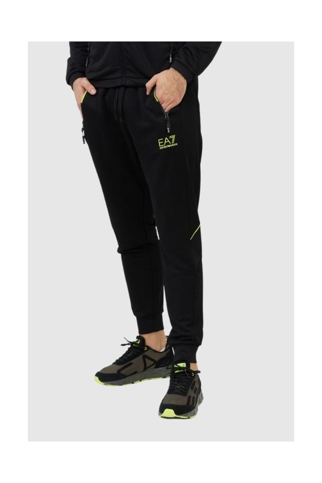 EA7 Black pants with neon accents