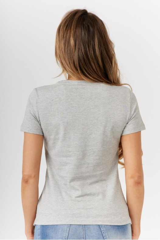 GUESS Tricou gri cu icoane...