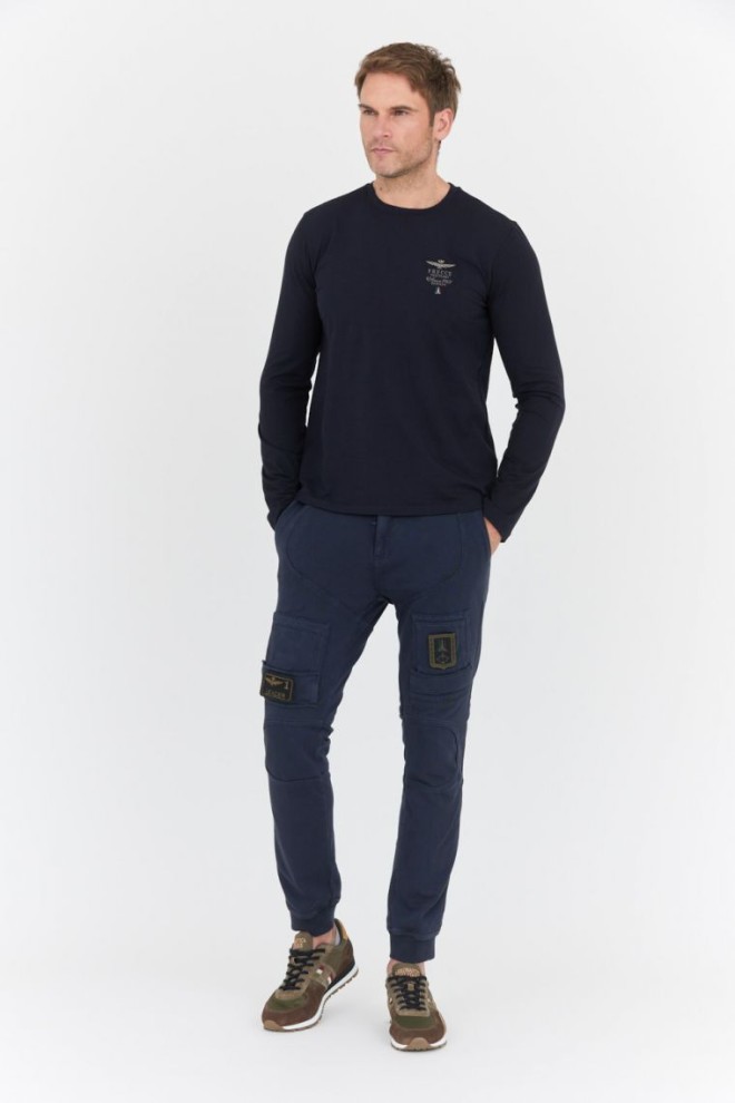 AERONAUTICA MILITARE Navy blue combat sweatpants