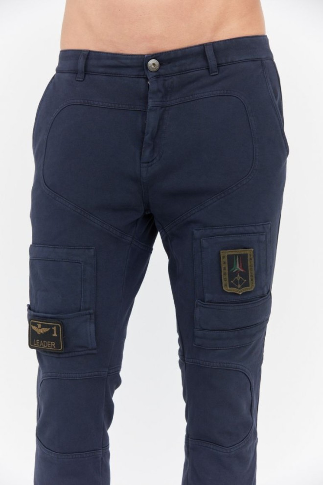 AERONAUTICA MILITARE Navy blue combat sweatpants