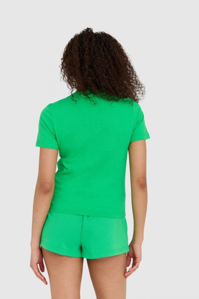 Tricoul reciclat pentru femei JUICY COUTURE verde haylee cu logo brodat