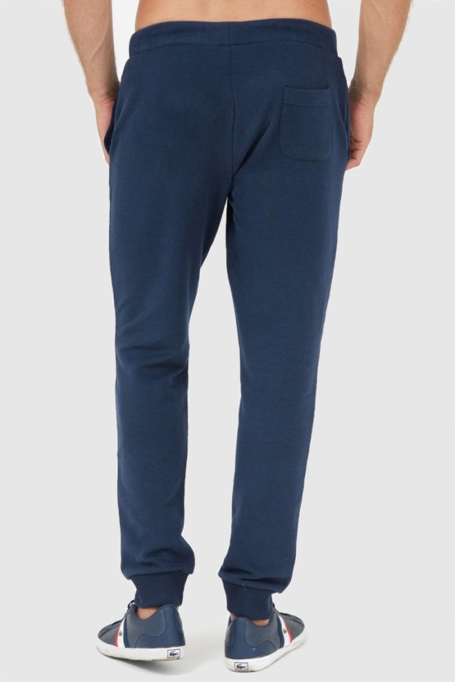 LA MARTINA Navy blue sweatpants with gray logo