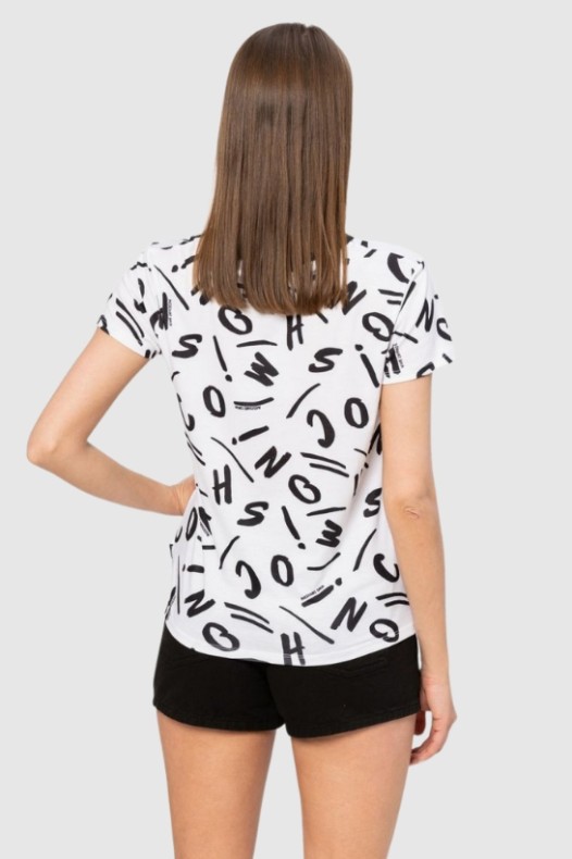 MOSCHINO Tricou dmski alb...