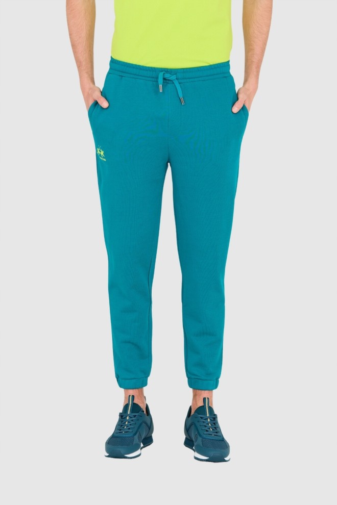 Pantaloni de trening pentru bărbați LA MARTINA Turquoise