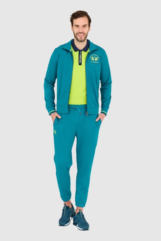 Pantaloni de trening pentru bărbați LA MARTINA Turquoise