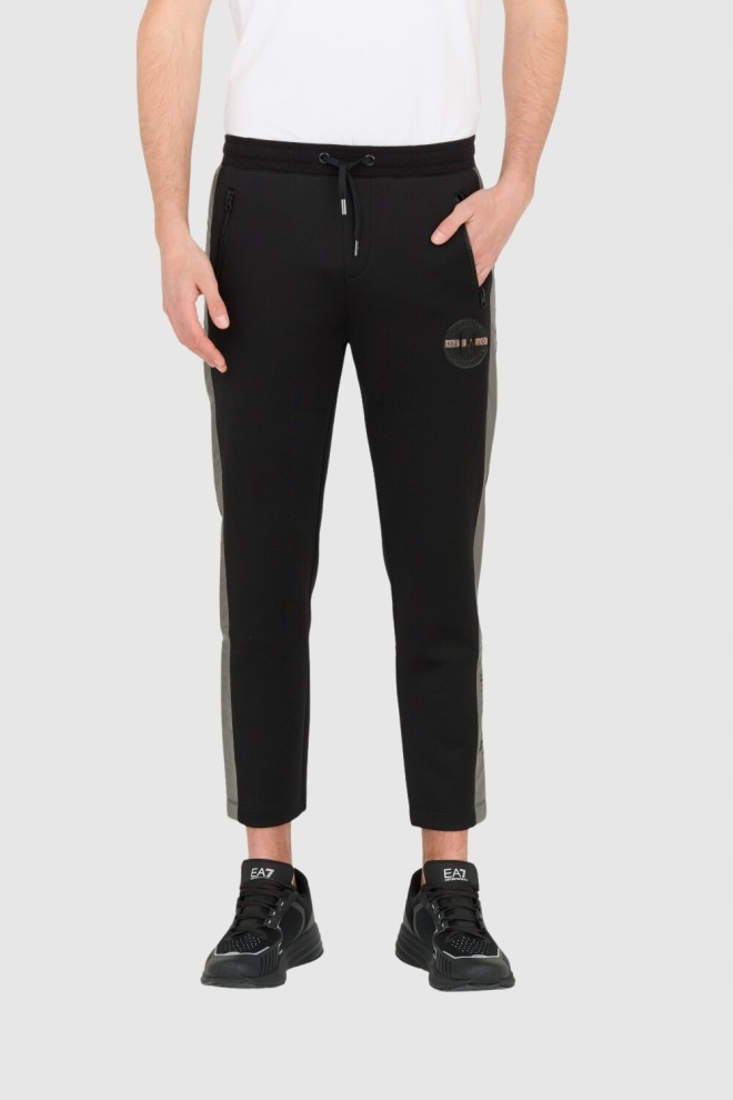 LA MARTINA Black Men's Slim Fit Pants