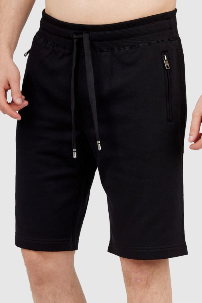 DOLCE & GABBANA Black men's cotton shorts