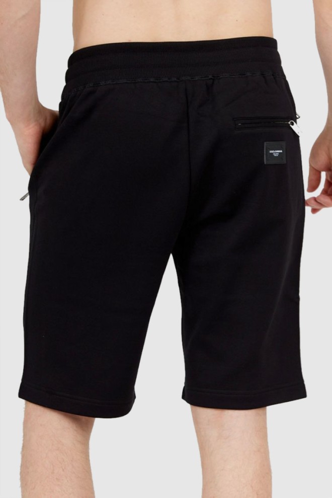 DOLCE & GABBANA Black men's cotton shorts