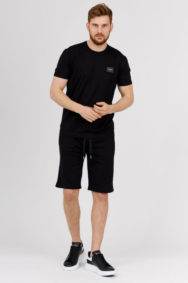 DOLCE & GABBANA Black men's cotton shorts