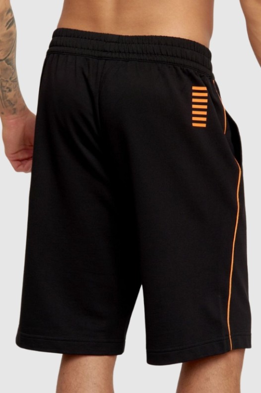 EA7 Black cotton shorts...