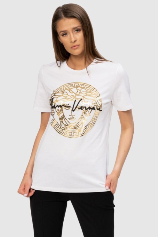 VERSACE Tricou alb pentru...