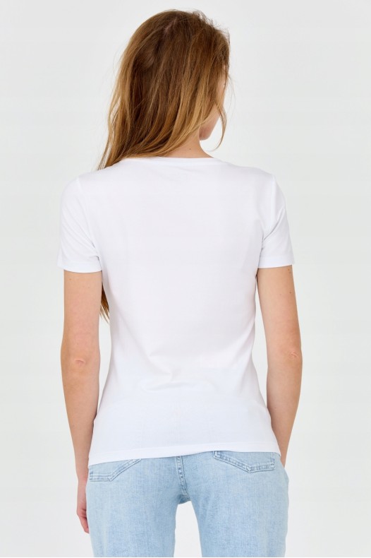 EA7 Women's white t-shirt...