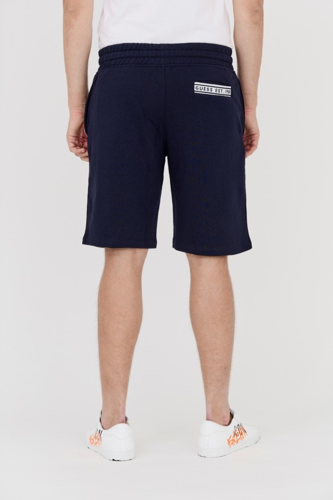 Pantaloni scurți de trening GUESS albastru marin pentru bărbați