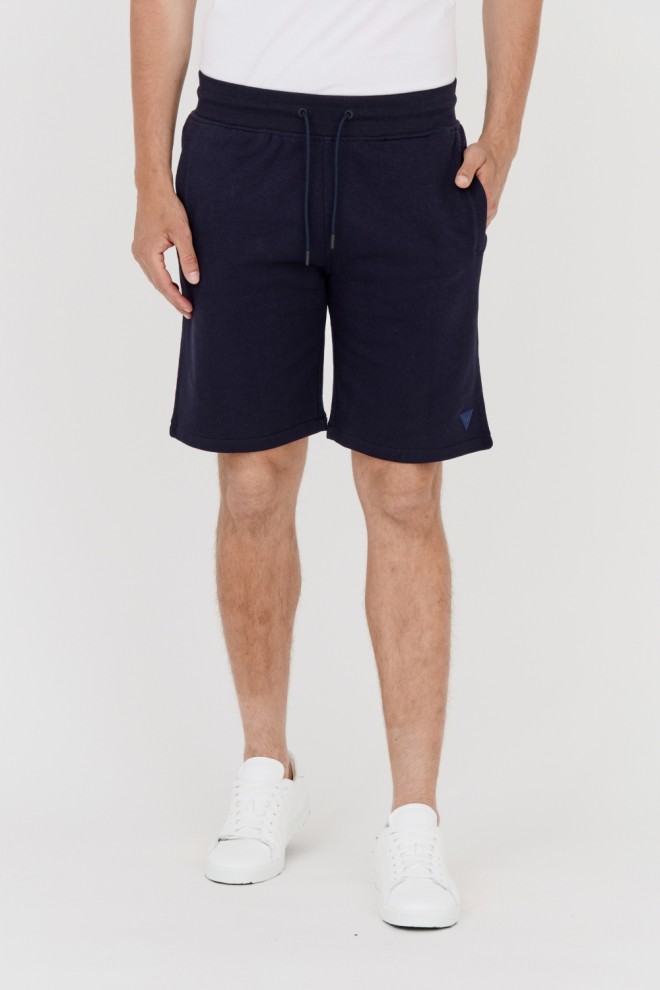 GUESS Navy blue men's sweat shorts