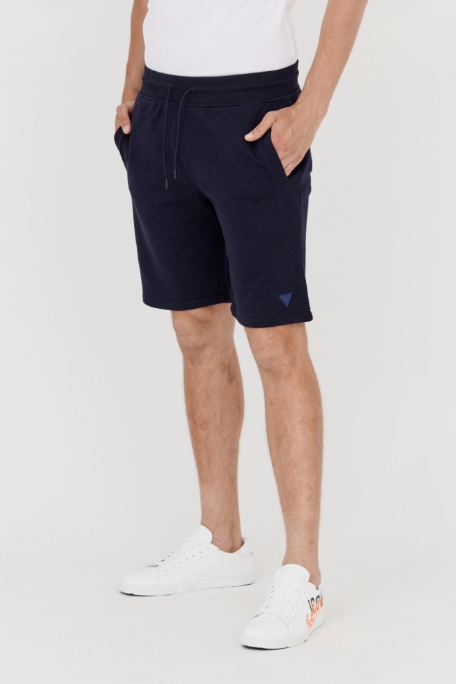 GUESS Navy blue men's sweat shorts