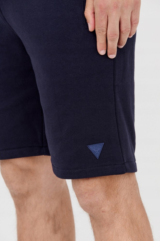 GUESS Navy blue men's sweat shorts