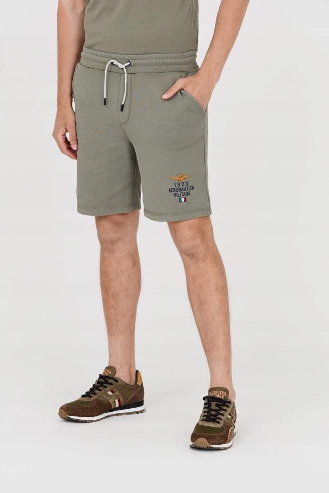 AERONAUTICA MILITARE Men's green Bermuda shorts