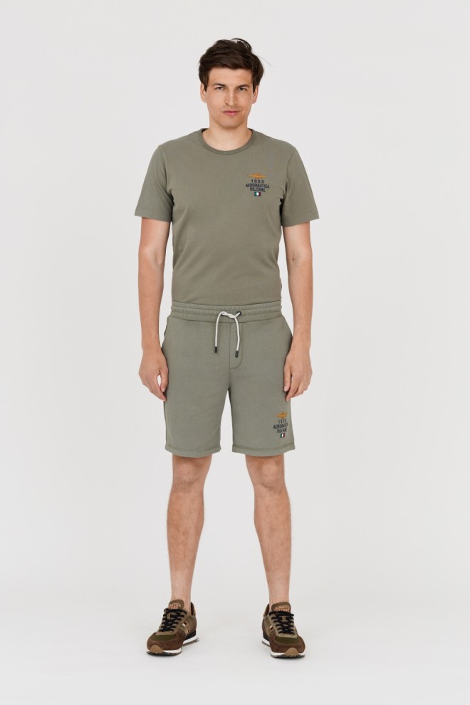 AERONAUTICA MILITARE Men's green Bermuda shorts