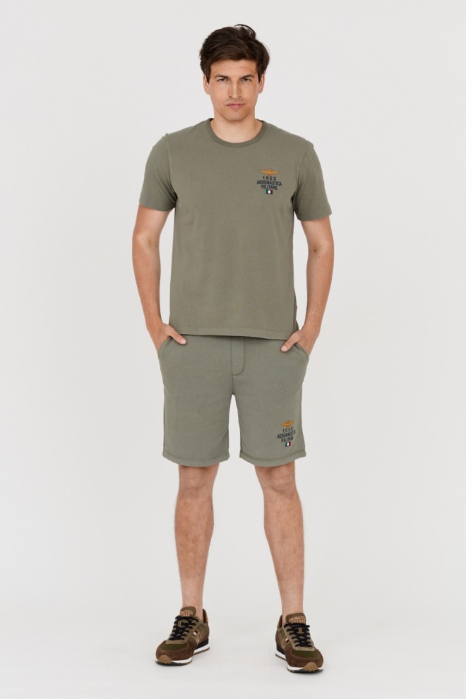 AERONAUTICA MILITARE Men's green Bermuda shorts