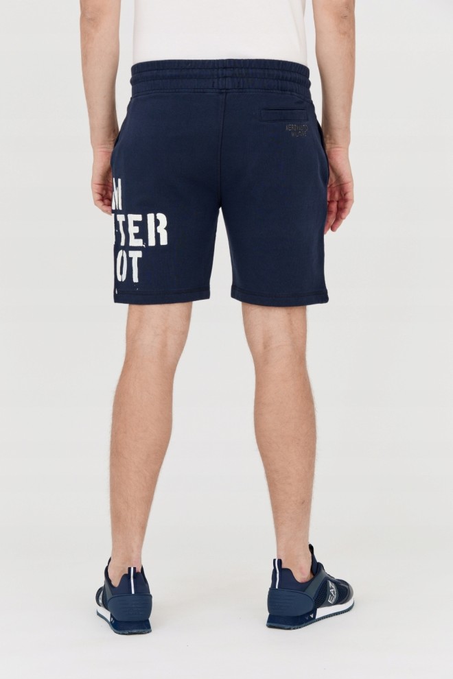 AERONAUTICA MILITARE Men's navy blue Bermuda shorts