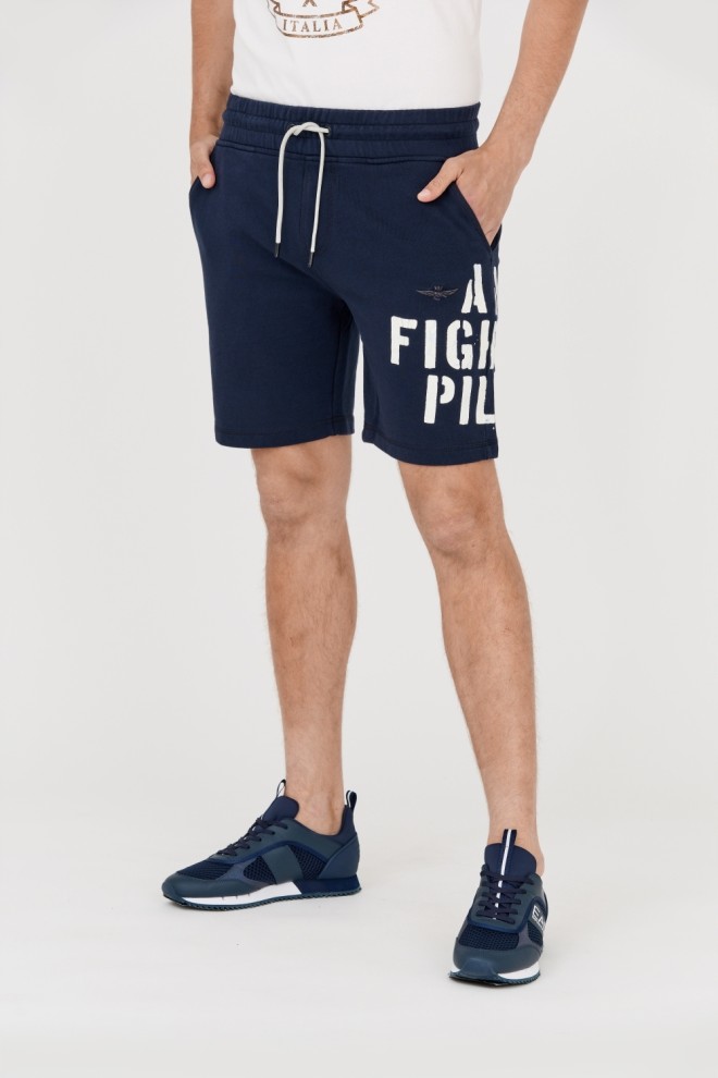 AERONAUTICA MILITARE Bermude albastru marin pentru bărbați