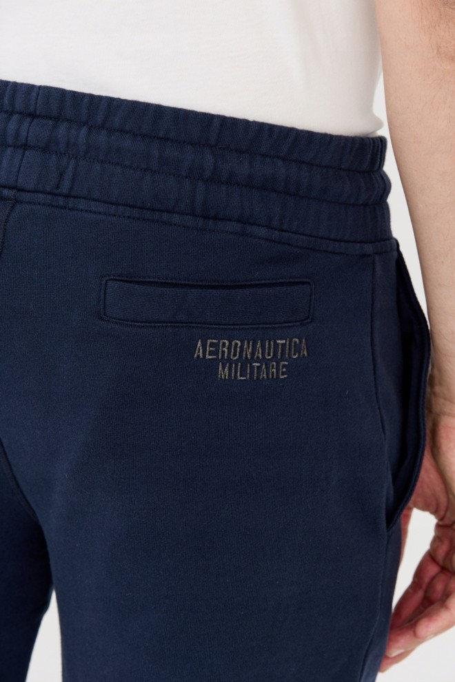 AERONAUTICA MILITARE Men's navy blue Bermuda shorts