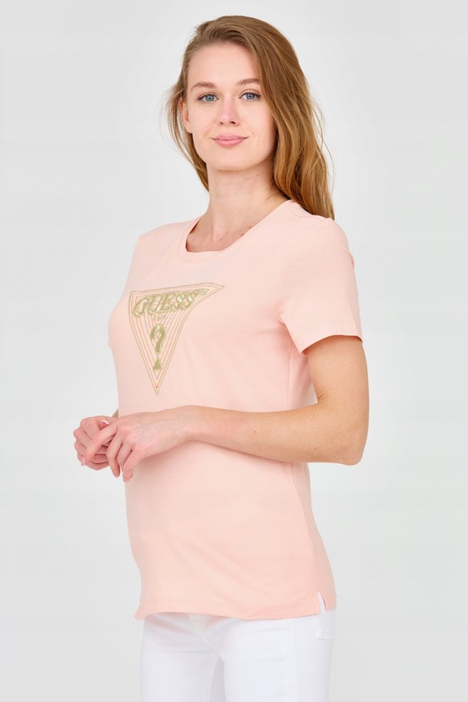 GUESS Women's t-shirt with large embellished logo