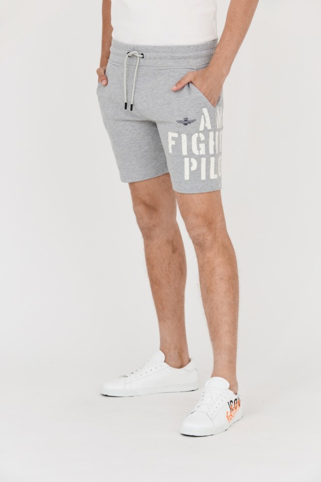 AERONAUTICA MILITARE Bermude gri pentru bărbați