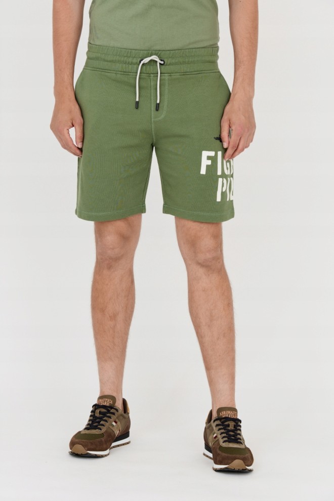 AERONAUTICA MILITARE Men's green Bermuda shorts