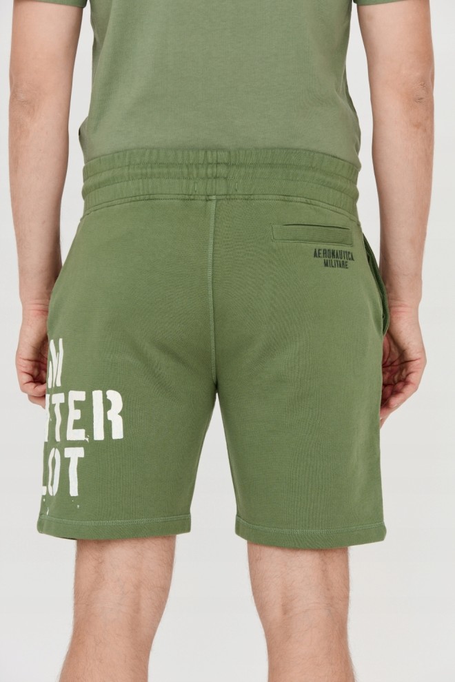 AERONAUTICA MILITARE Men's green Bermuda shorts