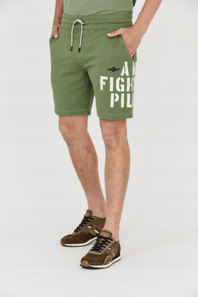 AERONAUTICA MILITARE Men's green Bermuda shorts