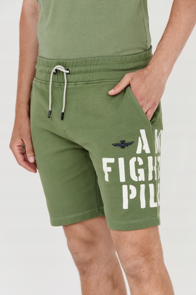 AERONAUTICA MILITARE Men's green Bermuda shorts