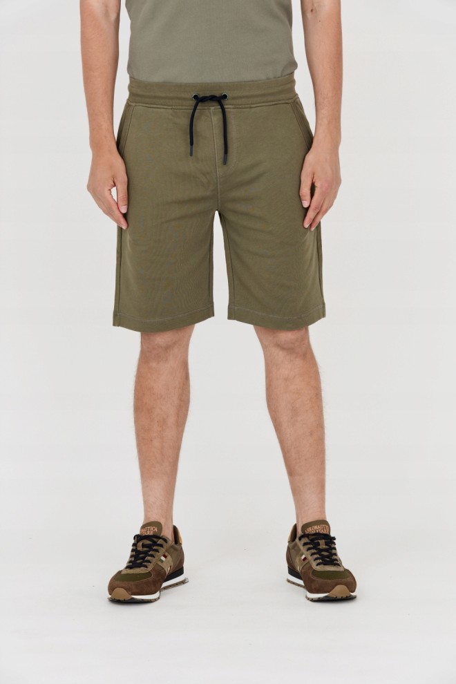 AERONAUTICA MILITARE Bermude de trening verzi pentru bărbați