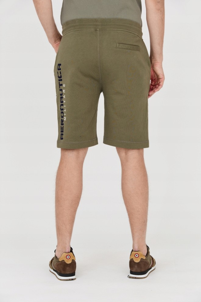 AERONAUTICA MILITARE Bermude de trening verzi pentru bărbați