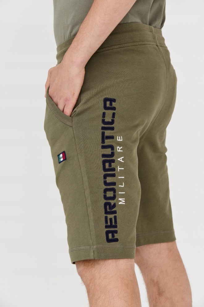 AERONAUTICA MILITARE Green tracksuit bermudas