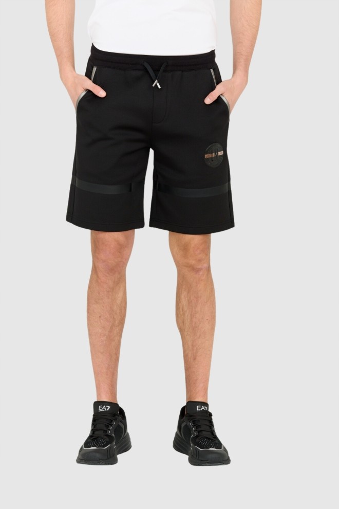 LA MARTINA Black Men's Regular Fit Shorts