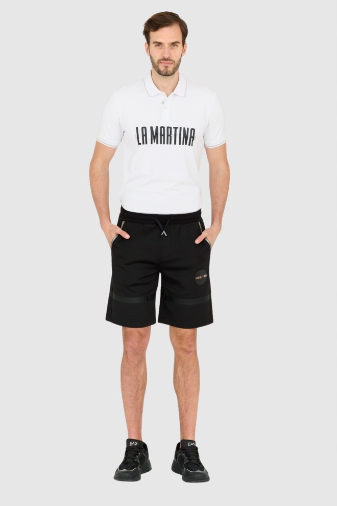 LA MARTINA Black Men's Regular Fit Shorts