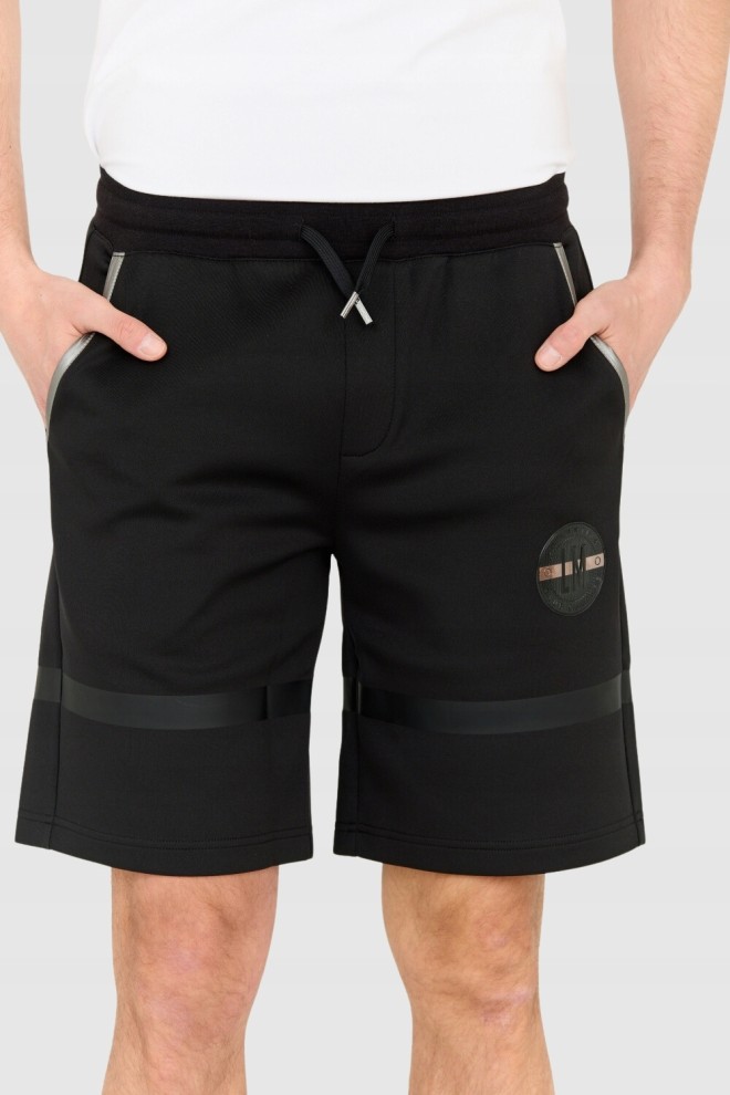 LA MARTINA Black Men's Regular Fit Shorts