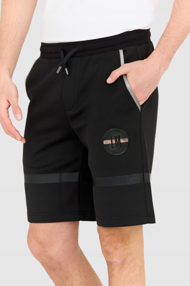 LA MARTINA Black Men's Regular Fit Shorts