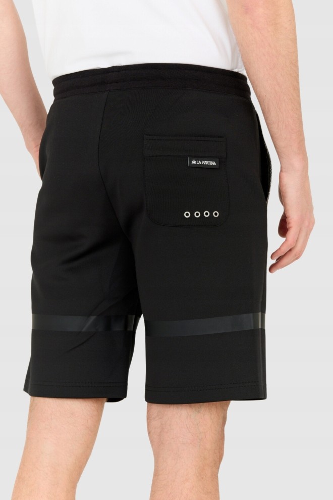 LA MARTINA Black Men's Regular Fit Shorts