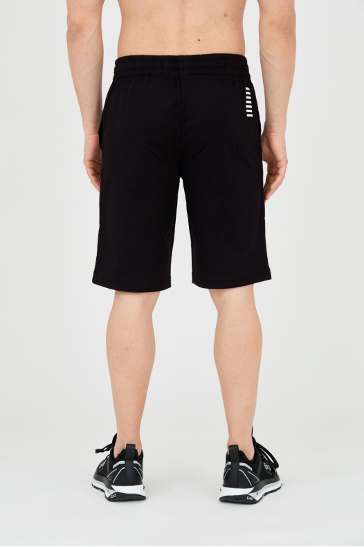 EA7 Black men's shorts with...