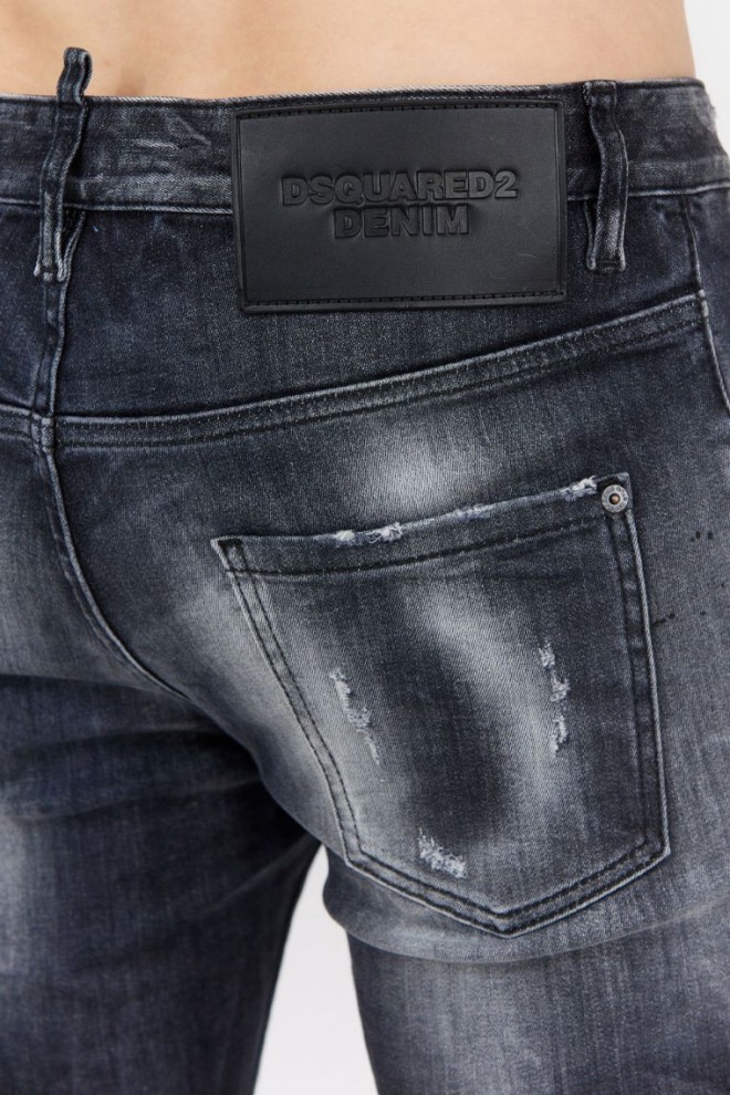 DSQUARED2 Czarne jeansy męskie super twinky jean