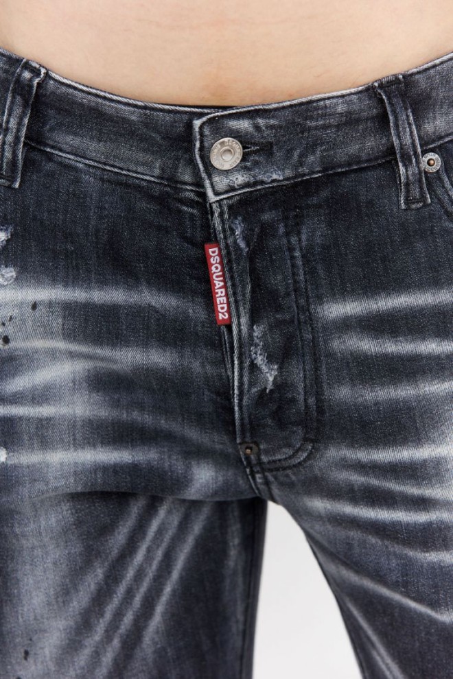 DSQUARED2 Czarne jeansy męskie super twinky jean