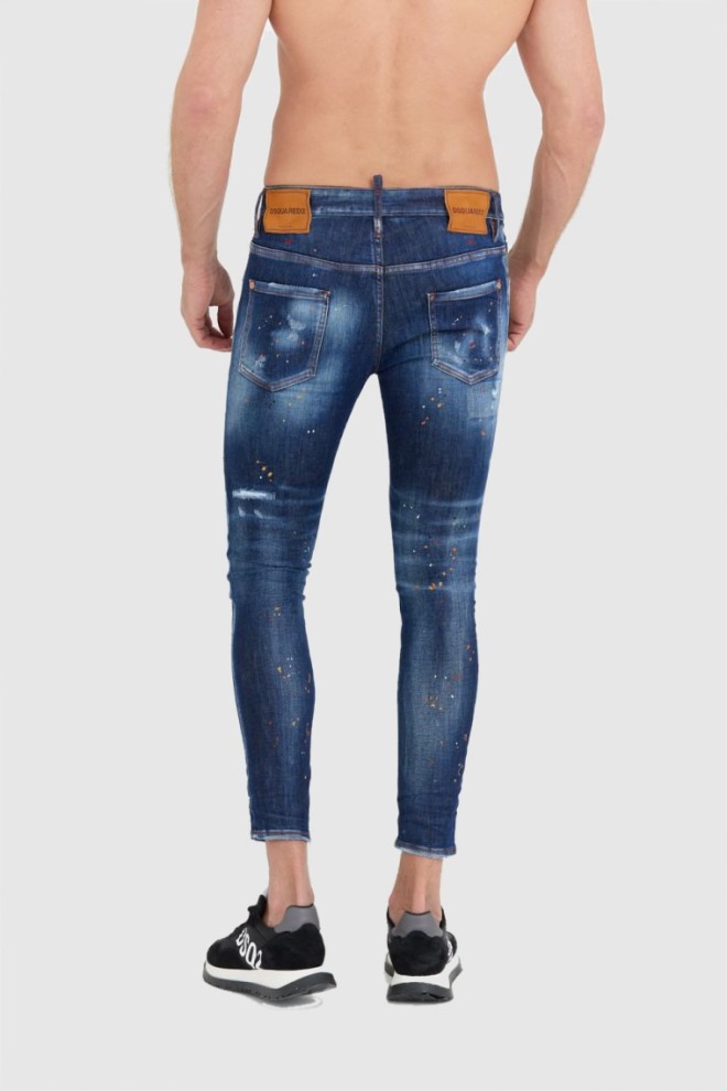 DSQUARED2 Granatowe jeansy super twinkie jeans