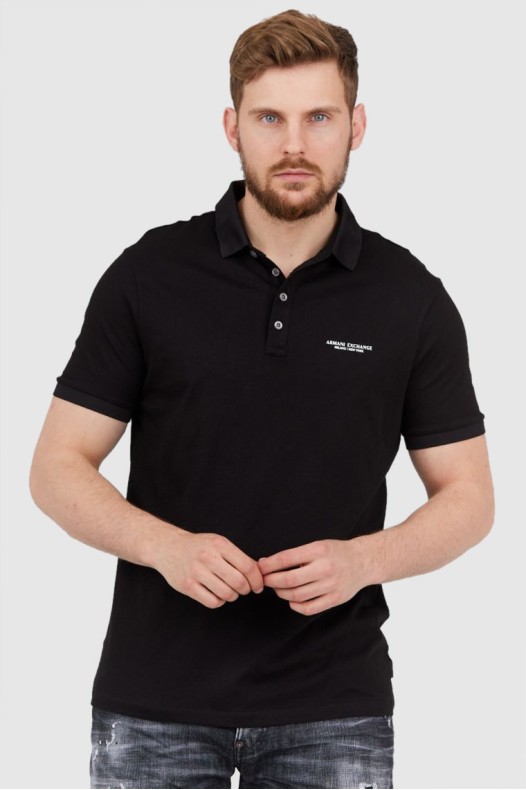 ARMANI EXCHANGE Black polo...