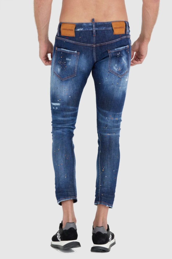 DSQUARED2 Granatowe jeansy sexy twist jean