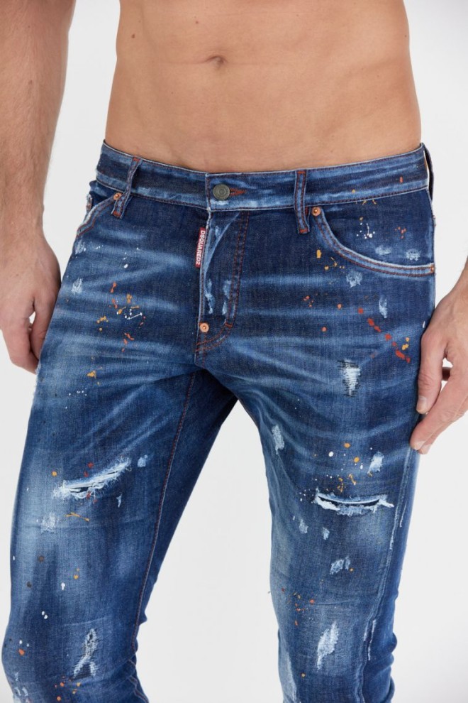 DSQUARED2 Granatowe jeansy sexy twist jean