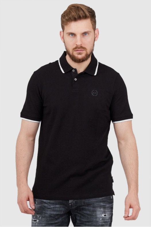 ARMANI EXCHANGE Black polo...