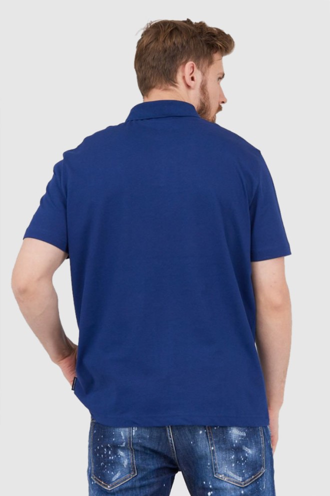 ARMANI EXCHANGE Granatowa męska koszulka polo w logo