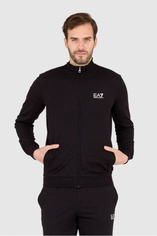 EA7 Black tracksuit with...